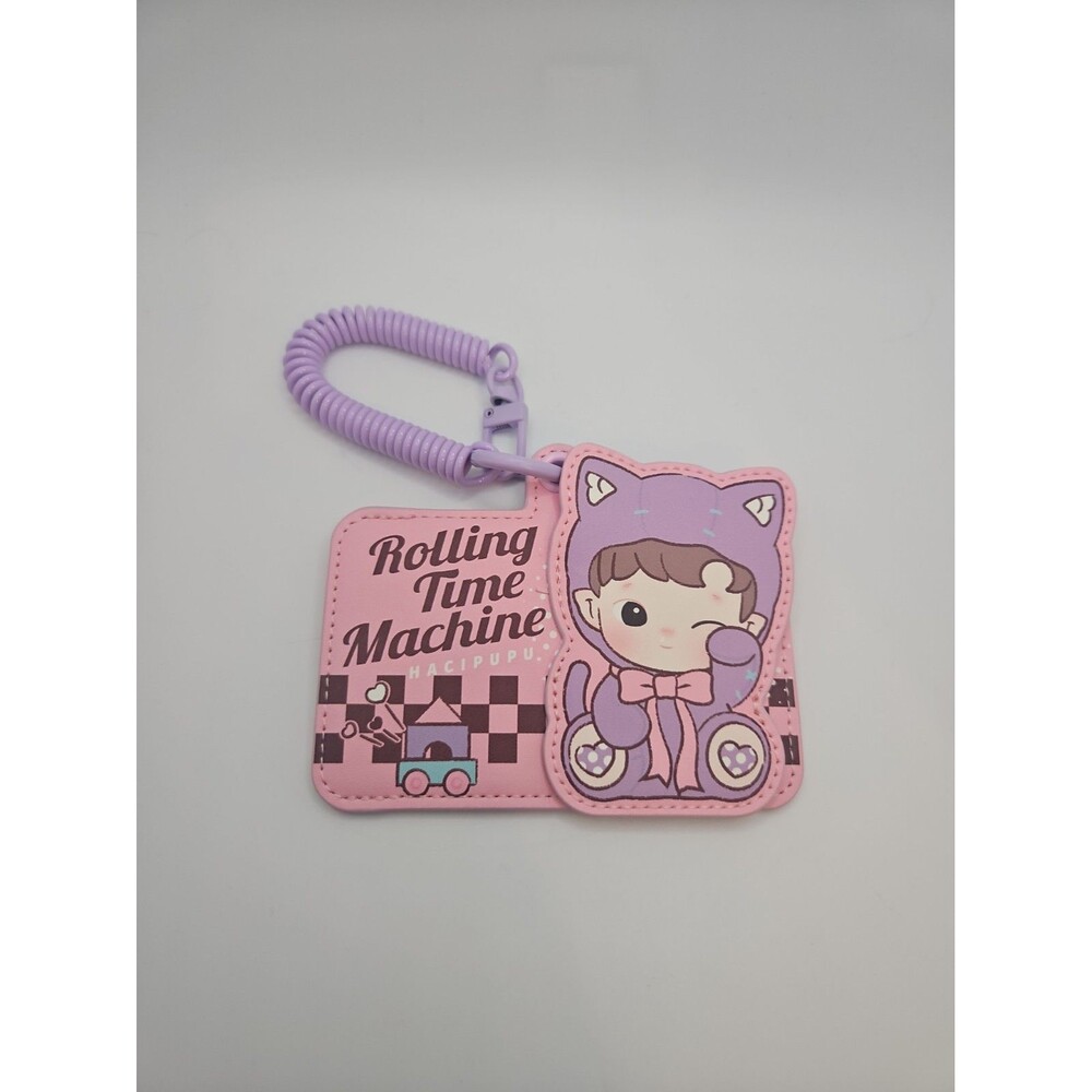 POP MART HACIPUPU Rolling Time Machine Card Holder HEY AND SEE YOU Brand New